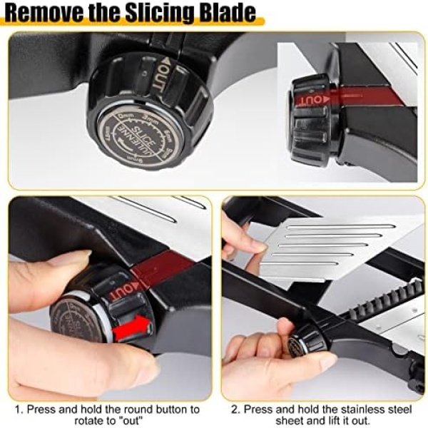 Mandoline Food slicer for kitchen, Adjustable Stainless Steel Mandoline - Image 5