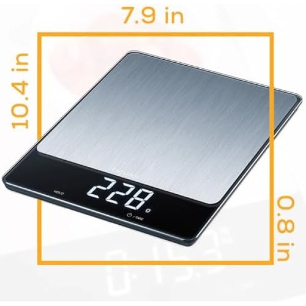 Beurer KS34 Digital Kitchen Scale - Precise Scale for Food Ounces and Grams - Image 7