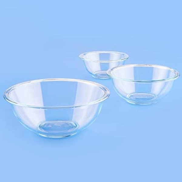 Pyrex Smart Essentials 3-Pack Prepware Mixing Bowl Set (1QT, 1.5QT, 2.5QT) - Image 7