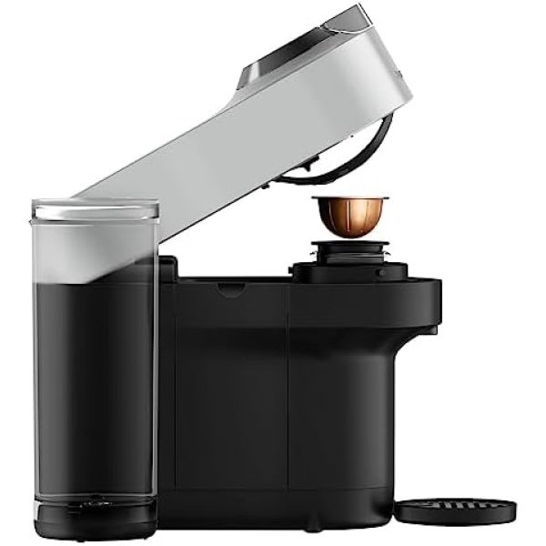 Nespresso Vertuo Pop+ Deluxe Coffee and Espresso Machine by De'Longhi, Silver - Image 6