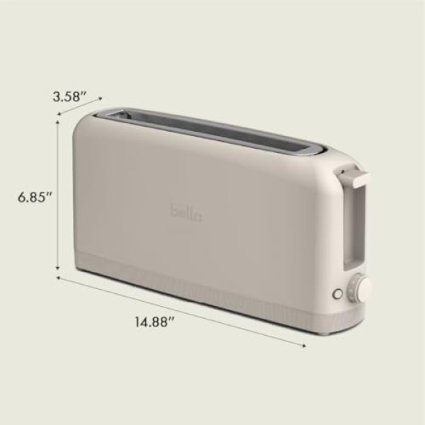 bella 2 Slice Slim Toaster, Fits-anywhere Kitchenware, 6 Setting Shade Control - Image 7