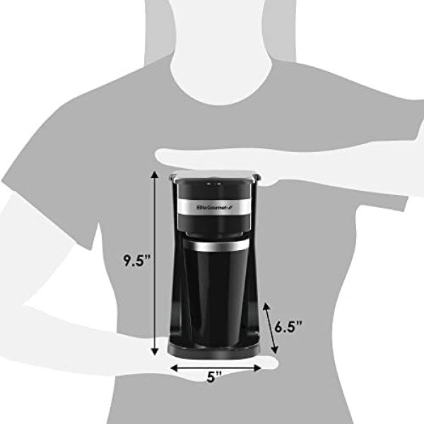 Elite Gourmet EHC114 Personal Single-Serve Compact Coffee Maker - Image 7