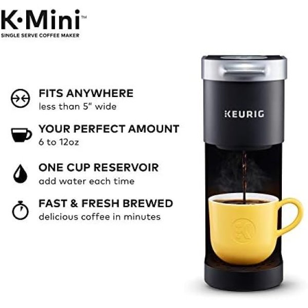 Keurig K-Mini Single Serve Coffee Maker, Black - Image 2