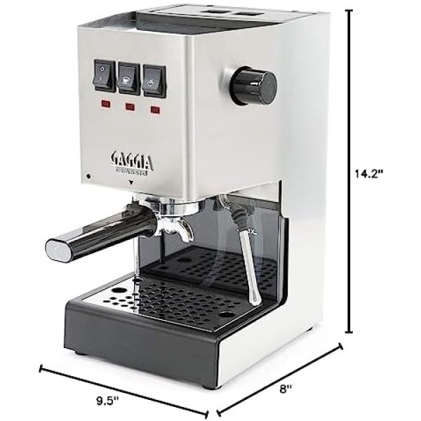 Gaggia RI9380/46 Classic Evo Pro, Small, Brushed Stainless Steel - Image 7