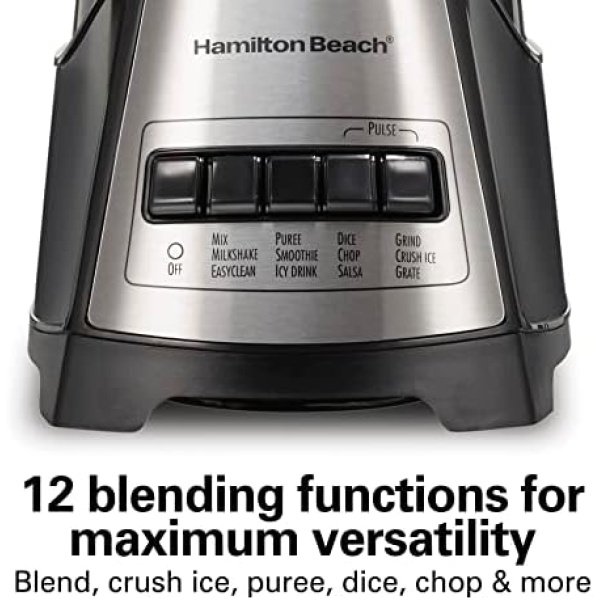 Hamilton Beach Power Elite Wave Action blender-for Shakes & Smoothies - Image 6