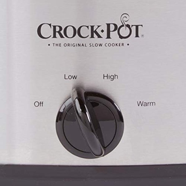 Crock-Pot 7 Quart Oval Manual Slow Cooker, Stainless Steel (SCV700-S-BR) - Image 5