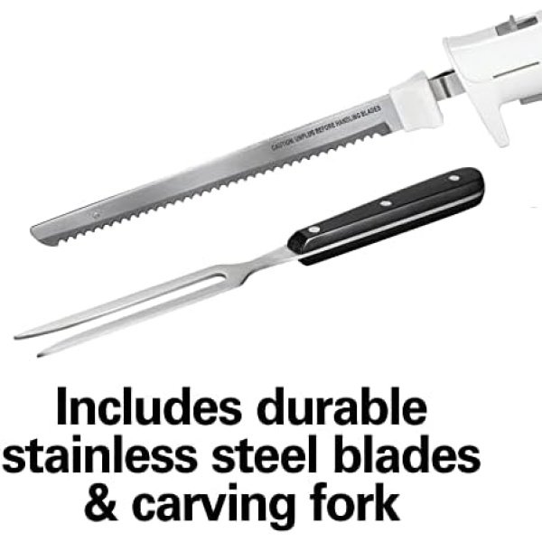 Hamilton Beach Electric Knife Set for Carving Meats, Poultry, Bread, Crafting - Image 7