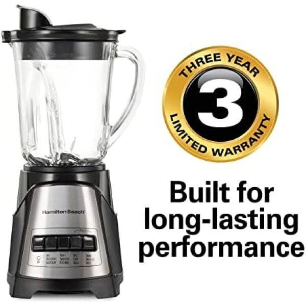 Hamilton Beach Power Elite Wave Action blender-for Shakes & Smoothies - Image 7