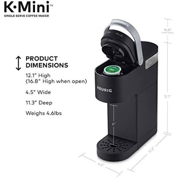 Keurig K-Mini Single Serve Coffee Maker, Black - Image 13