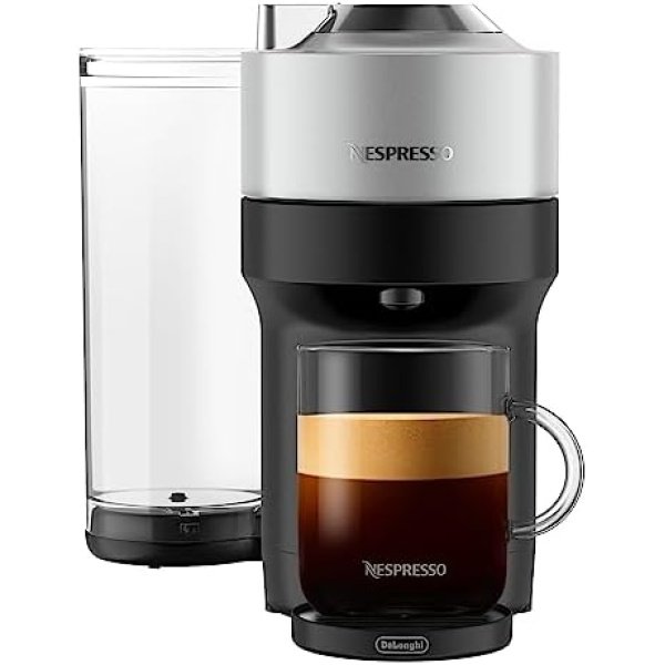 Nespresso Vertuo Pop+ Deluxe Coffee and Espresso Machine by De'Longhi, Silver - Image 12