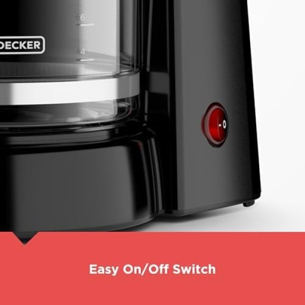 BLACK+DECKER 12-Cup Coffee Maker with Easy On/Off Switch, Easy Pour - Image 7