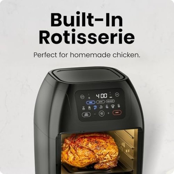 CHEFMAN Multifunctional Digital Air Fryer+ Rotisserie, Dehydrator - Image 6