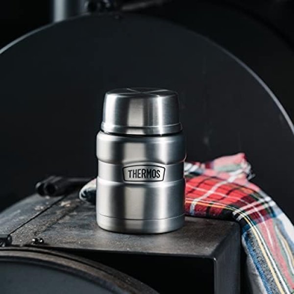 THERMOS Stainless King Vacuum-Insulated Food Jar with Spoon, 16 Ounce - Image 9