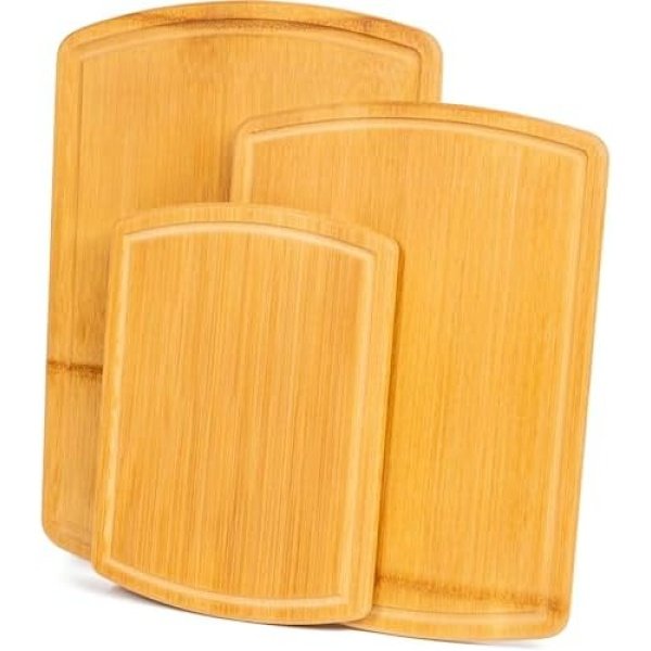 Greener Chef No Glue Bamboo Cutting Board Set of 3 with Lifetime Replacements - Image 8