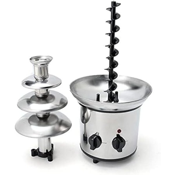 Stainless Steel Chocolate Fountain Machine 4 Tier Electric Chocolate Fondue - Image 4
