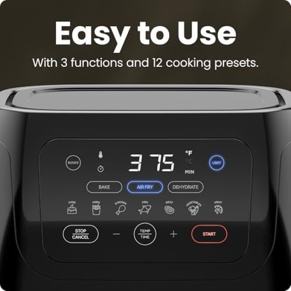 CHEFMAN Multifunctional Digital Air Fryer+ Rotisserie, Dehydrator - Image 5