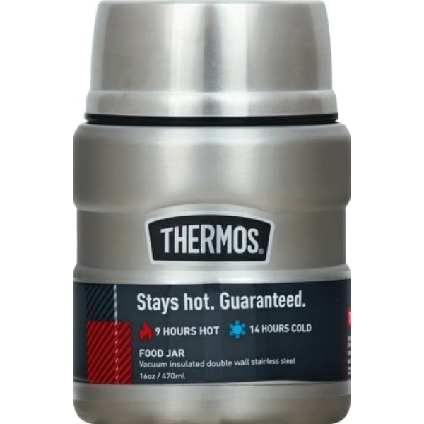 THERMOS Stainless King Vacuum-Insulated Food Jar with Spoon, 16 Ounce - Image 2