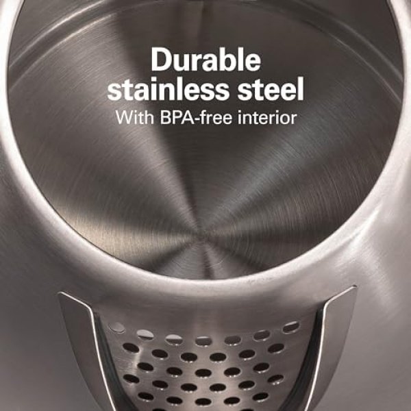 Hamilton Beach Electric Tea Kettle, Water Boiler & Heater, 1.7 Liter, Cordless - Image 5