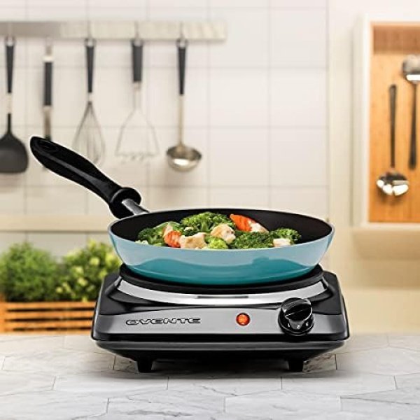 OVENTE Electric Countertop Single Burner, 1000W Cooktop with 7.25 Inch Cast Iron - Image 7