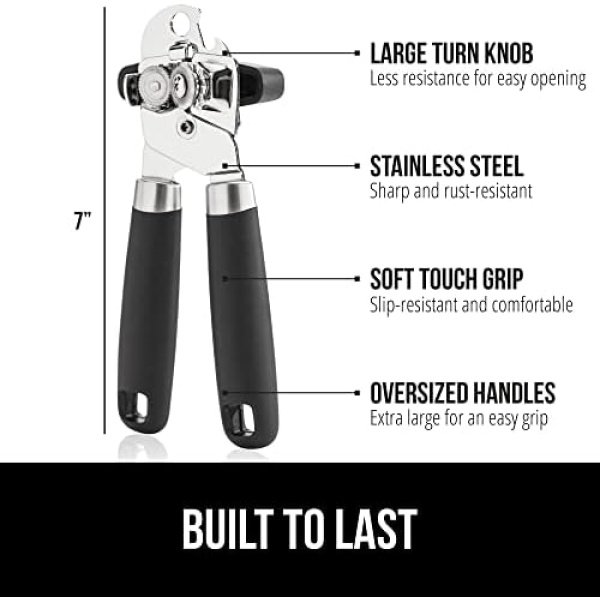 The Original GORILLA GRIP Heavy Duty Stainless Steel Smooth Edge Manual Can - Image 2