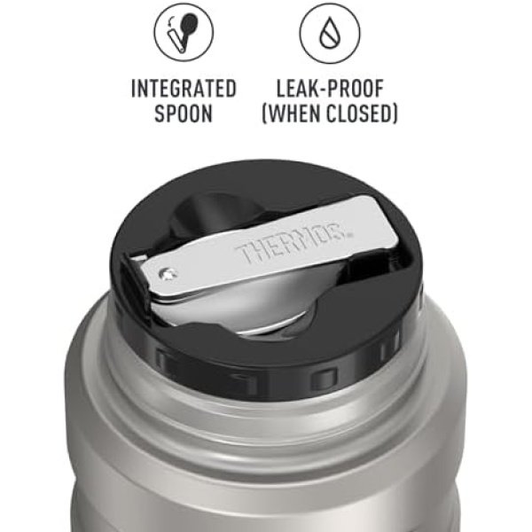 THERMOS Stainless King Vacuum-Insulated Food Jar with Spoon, 16 Ounce - Image 5