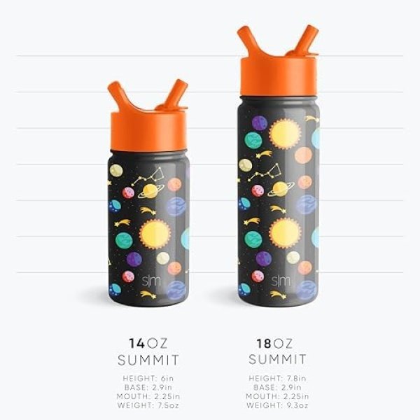 Simple Modern Spiderman Kids Water Bottle with Straw Lid | Marvel Insulated - Image 4