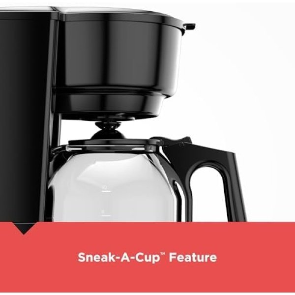 BLACK+DECKER 12-Cup Coffee Maker with Easy On/Off Switch, Easy Pour - Image 3