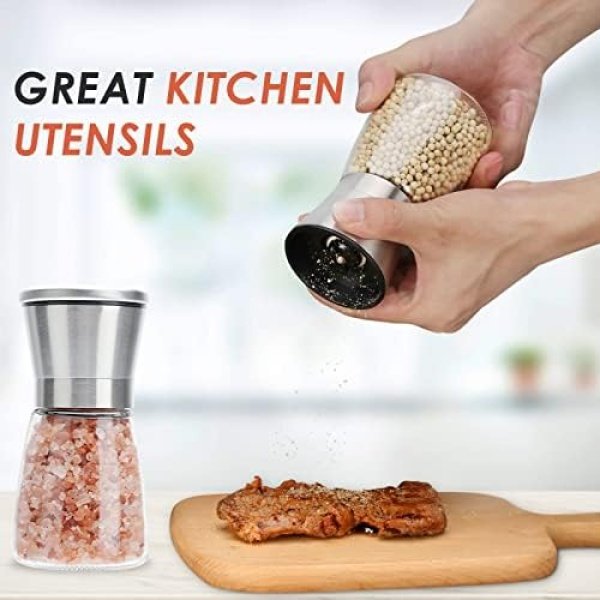 Original Stainless Steel Salt or Pepper Grinder - Top Spice Mill - Image 4