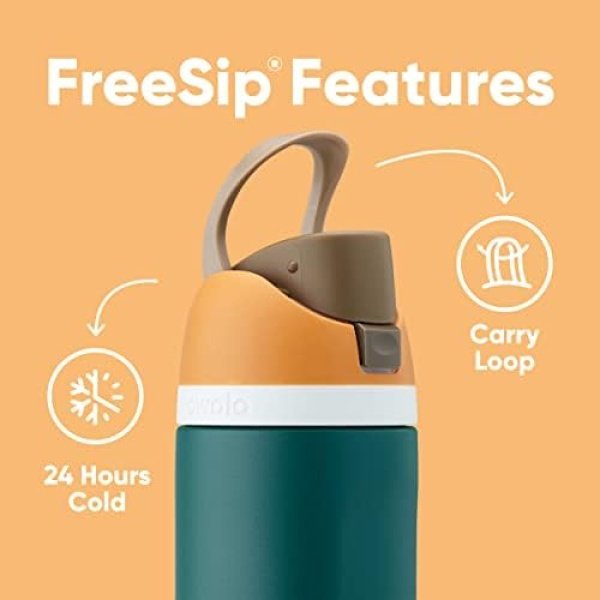 Owala FreeSip Insulated Stainless Steel Water Bottle with Straw for Sports - Image 4