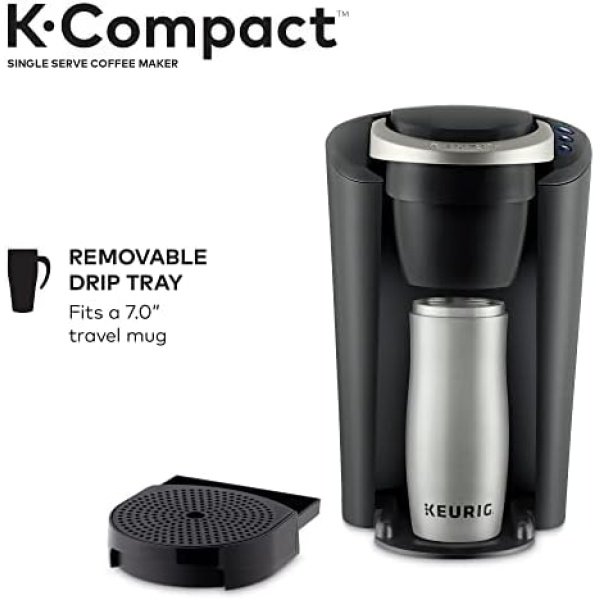 Keurig K-Compact Single-Serve K-Cup Pod Coffee Maker, Black - Image 3