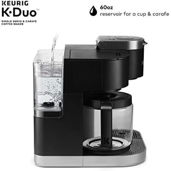 Keurig K-Duo Single Serve K-Cup Pod & Carafe Coffee Maker, Black - Image 6