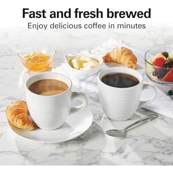 Hamilton Beach 47621 The Scoop Single Serve Coffee Maker & Fast Grounds Brewer - Image 5