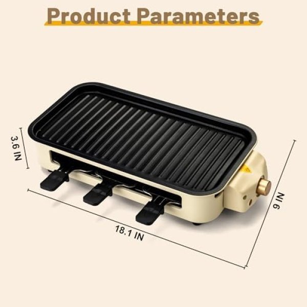 Pukomc Electric Indoor Grill,2 in 1 Indoor Grills for Kitchen with Grill Net - Image 5