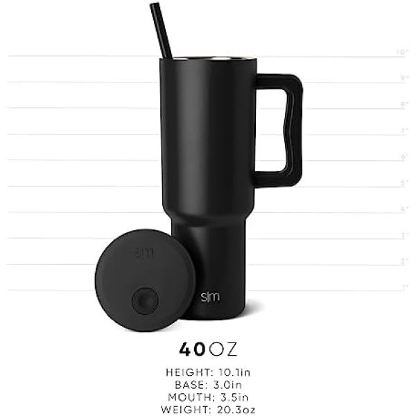 Simple Modern 40 oz Tumbler with Handle and Straw Lid | Premium Recycled - Image 6
