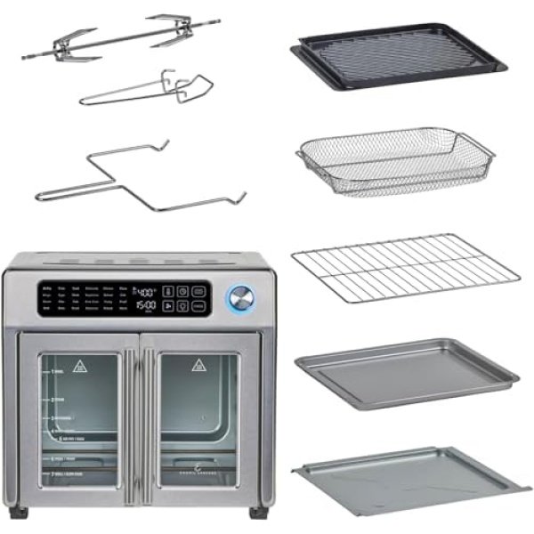 Emeril Lagasse Extra Large French Door Air Fryer Toaster Oven Combo - Image 5