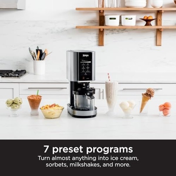 Ninja NC301 CREAMi Ice Cream Maker, for Gelato, Mix-ins, Milkshakes, Sorbet - Image 4