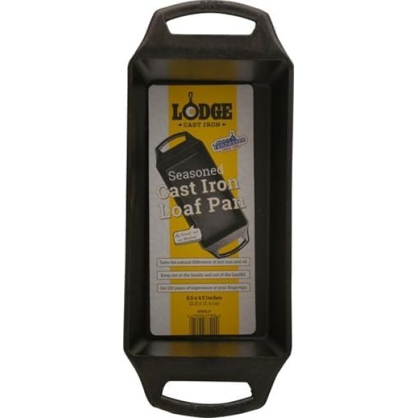 Lodge Cast Iron Loaf Pan 8.5x4.5 Inch, Black - Image 2