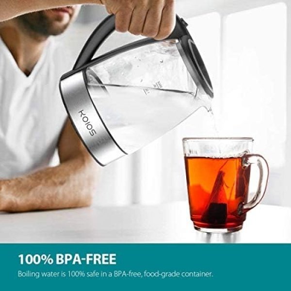 Fast Boil Electric Water Kettle, 1.8L Large Capacity with Auto Shut-Off and Boil - Image 2