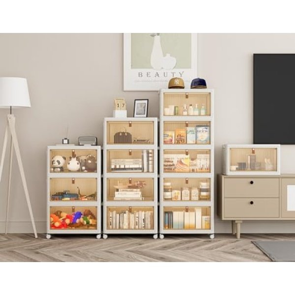 HOMIDEC Closet Organizers and Storage 93Qt 3 Pack Closet Organizer Boxes - Image 8