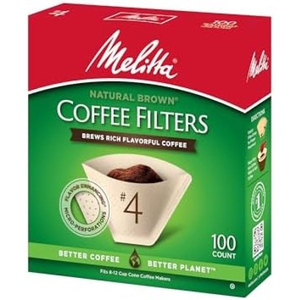 Melitta #4 Cone Coffee Filters, Unbleached Natural Brown, 100 Count (Pack of 6) - Image 6