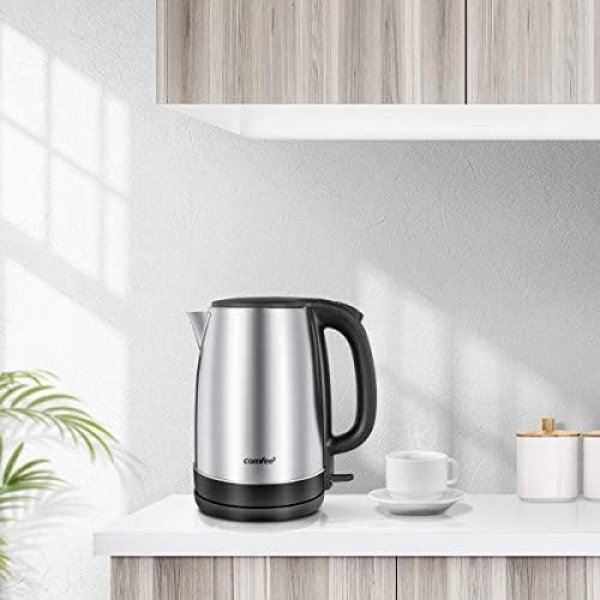 COMFEE' 1.7L Stainless Steel Electric Tea Kettle, BPA-Free Hot Water Kettle - Image 9