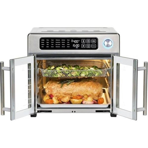 Emeril Lagasse Extra Large French Door Air Fryer Toaster Oven Combo - Image 8
