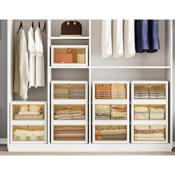 HOMIDEC Closet Organizers and Storage 93Qt 3 Pack Closet Organizer Boxes - Image 7
