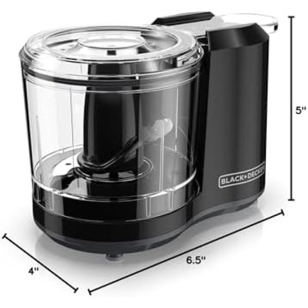 BLACK+DECKER 1.5-Cup Electric Food Chopper, One Touch Pulse, 150W Motor - Image 8