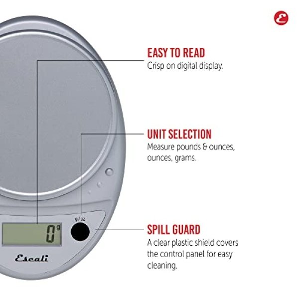 Escali Primo Digital Food Scale Multi-Functional Kitchen Scale and Baking Scale - Image 5