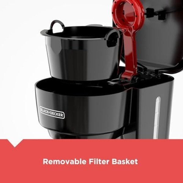 BLACK+DECKER 12-Cup Coffee Maker with Easy On/Off Switch, Easy Pour - Image 6