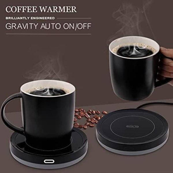 Smart Coffee Warmer, BESTINNKITS Auto On/Off Gravity-Induction Mug Warmer - Image 2