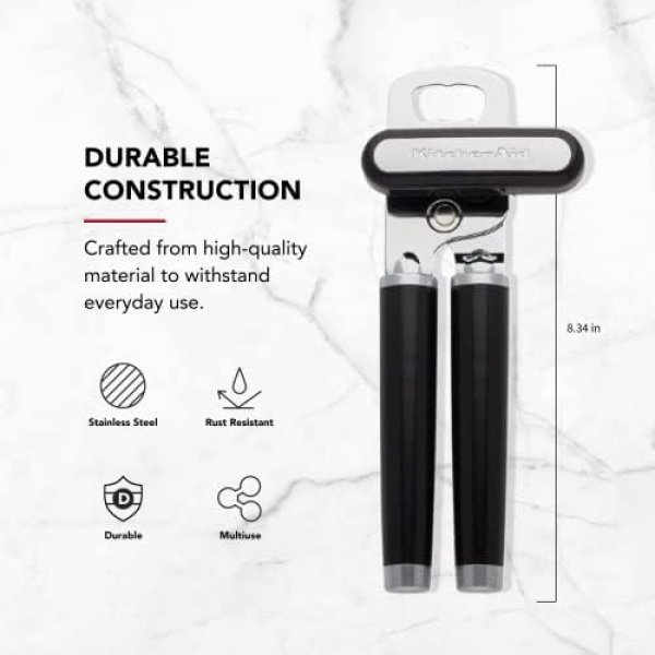KitchenAid Classic Multifunction Can Opener and Bottle Opener Easy to Use - Image 4