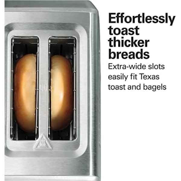 Hamilton Beach 2 Slice Toaster with Extra-Wide Slots, Bagel Setting - Image 3