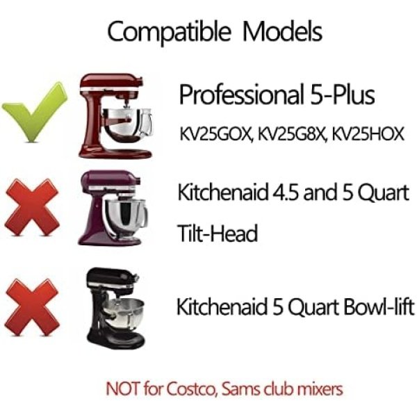 Flex Edge Beater for KitchenAid Mixer 5.5 Quart Bowl-Lift Stand Mixer, Beater - Image 2